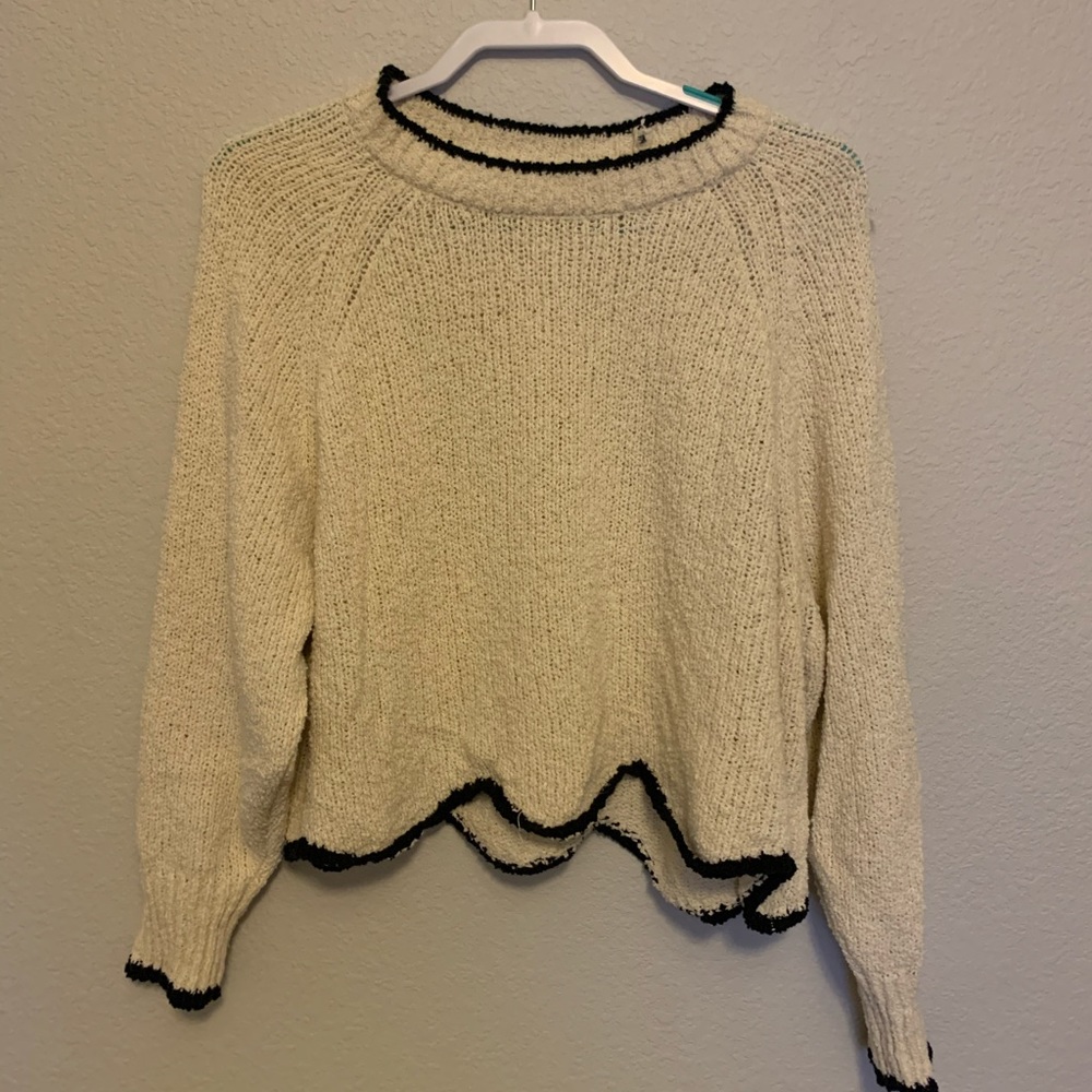 Zara knit cropped sweater.